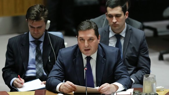 Russian Deputy UN Ambassador Vladimir Safronkov told the Security Council that force against North Korea should not be used.