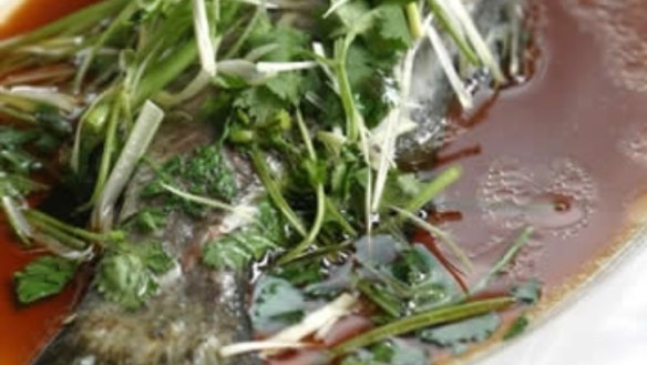Cantonese-style steamed fish