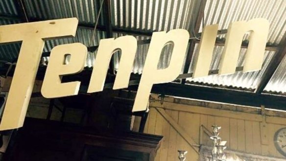Signage from the former Mentone Tenpin Bowls will be repurposed for Thai restaurant Tenpin.