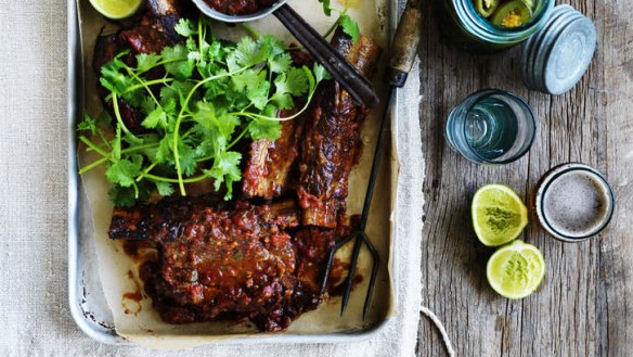 Neil Perry's Mexican-style braised beef short ribs.