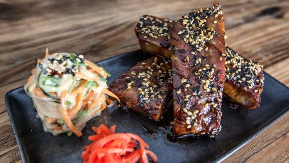 Soy and sesame pork ribs.