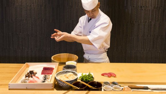 Chef's choice: After starting out as a dishwasher, Koichi Minamishima now has his own name on the door.