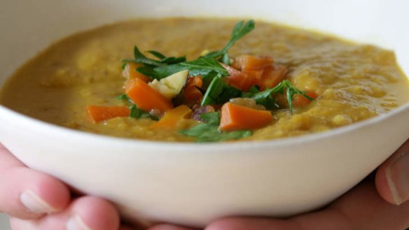 Nourishment for the whole family: Autumn vegie soup.