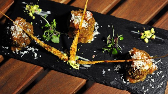 Arancini balls are an Italian classic.