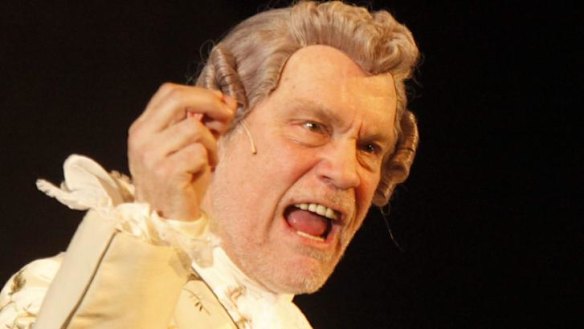 John Malkovich in rehearsal for The Giacomo Variations. 