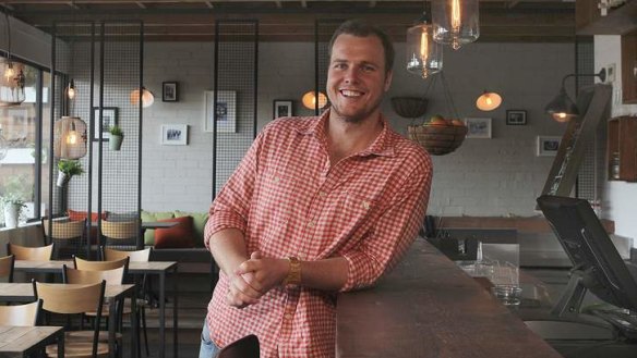 Your mates' place: Brodie Stewart in his new bar, Far North.