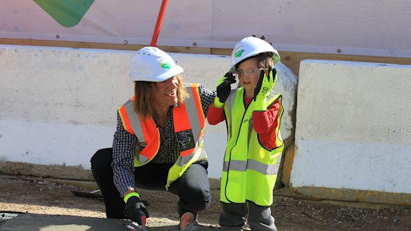 Investor Dr Jerry Schwartz is pictured with his son Dane aged 4. 