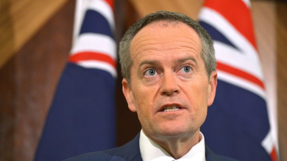 Federal Opposition Leader Bill Shorten in Melbourne earlier on Sunday.
