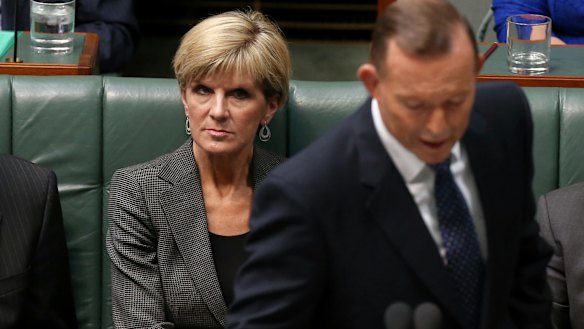 Foreign Affairs Minister Julie Bishop during question time on Tuesday.