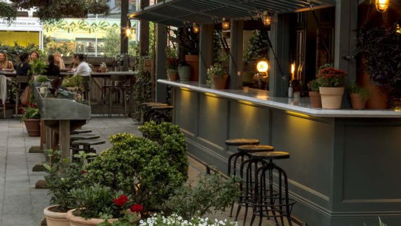 Linger late: The Potting Shed offers garden-inspired cocktails and more.