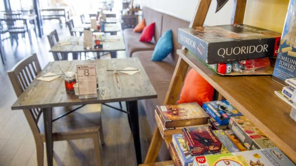 The student-friendly eatery has free wifi and board games.