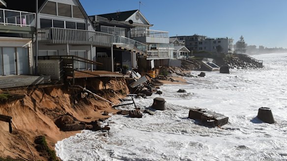 Collaroy's beach front houses were among those hardest hit by this year's big storm.