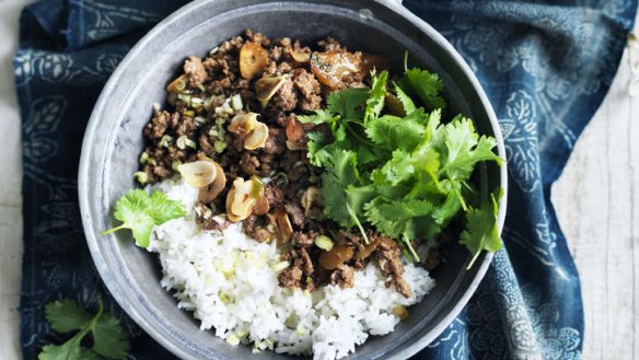 Stir-fried cumin lamb.