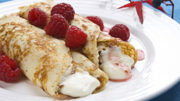 Sweet: Raspberries can help make the perfect pancakes.