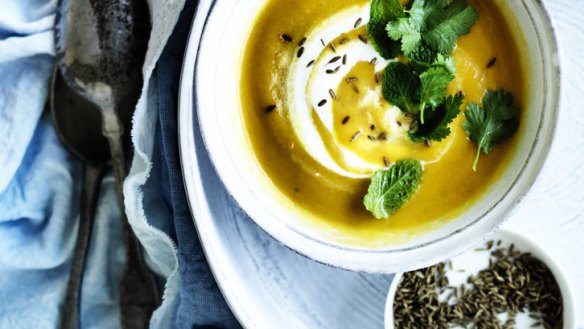 Spice up a traditional winter soup with some exotic Middle Eastern flavours.