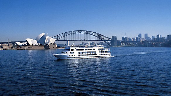 The Captain Cook MV Explorer on Sydney Harbour.