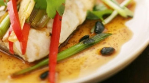Black bean and ginger sauce for steamed fish