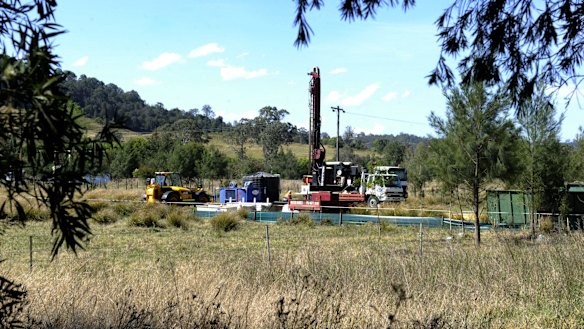Controversial: A CSG pilot well near Gloucester.