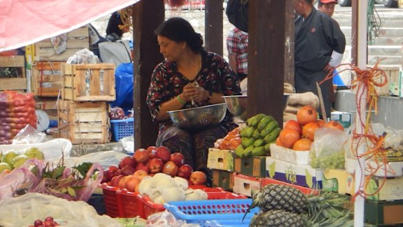 Seventy per cent of Bhutan's fruit and vegetables is organic and the government target is 100 per cent.