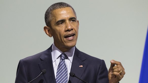 Obama said the US embraces "our responsibility to do something about" climate change.