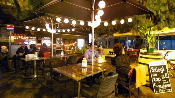 Courtyard setting: Bakerman offers diners and drinkers a relaxing, intimate night out in Erskineville.