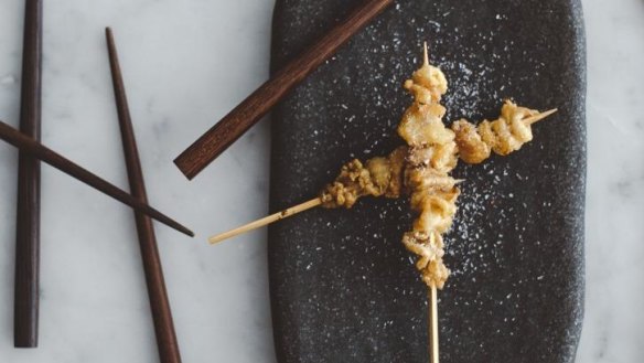 Favourites from Northern Light, such as chicken-skin yakitori, make an appearance at Honcho Noodle.
