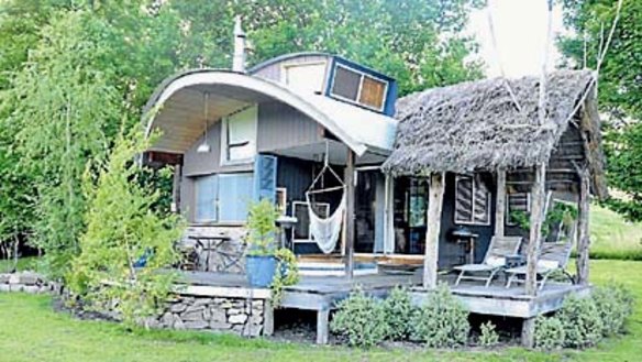 Rustic luxe ... seclusion among the trees in the Snowgums chalet.