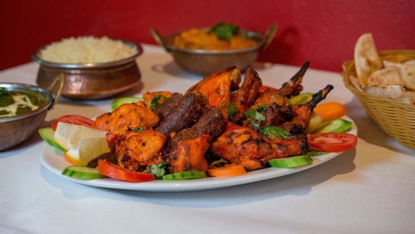 The tandoori platter at Chef's Tandoor.