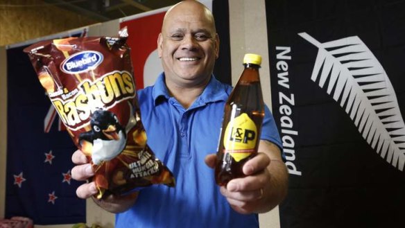 Kiwi delights ... Keith Tuoro has opened up a store in Hume that sells food from New Zealand.