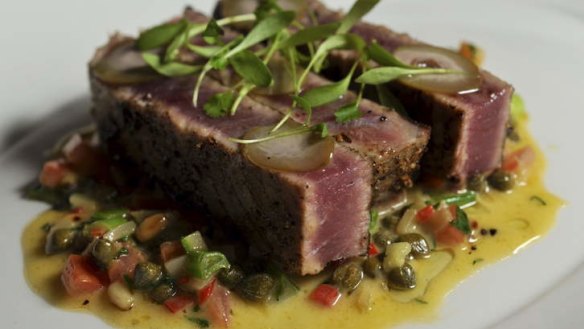 Sicilian-style grilled tuna.