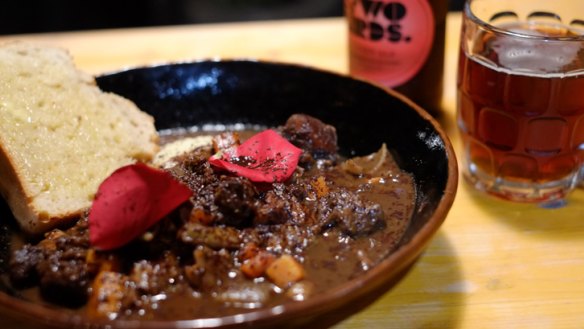 Hearty fare: Stew meets brew at Grub Street.