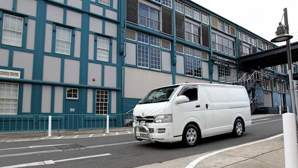 Charlotte Dawson's body is transported from her apartment in Woolloomooloo.