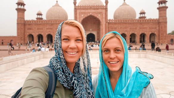 Davey and Sebova in Pakistan.