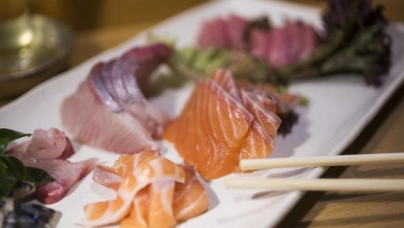 Mixed sashimi: a highlight at Nom Japanese.