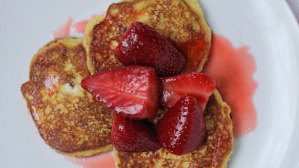 Strawberry pancakes