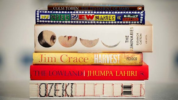 Sizeable win: The six books of shortlisted authors for the Man Booker Prize 2013.