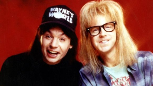 Inspiration ... Mike Myers and Dana Carvey in a promotional picture for Wayne's World. 