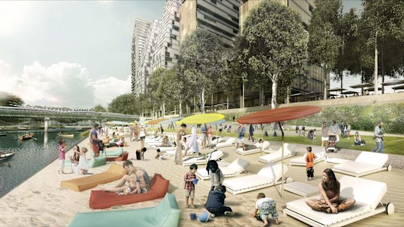 The plan for a Parramatta "city beach" has drawn criticism and has been impractical and a waste of money.