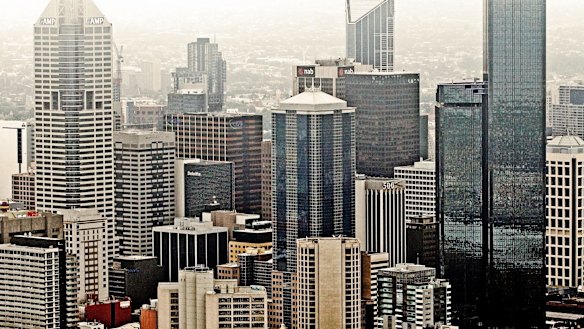 Melbourne CBD is fast becoming dominated by high rises.