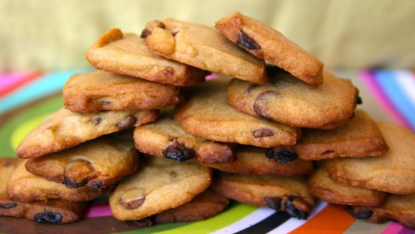 Espresso chocolate chip shortbreads