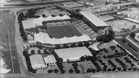 The 1993 plan for Lang Park redevelopment.