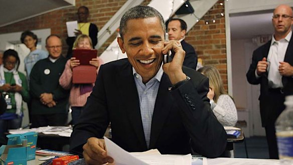 Yes, no kidding,  it’s really me .. Barack Obama calls to say thanks to a campaign volunteer in Ohio