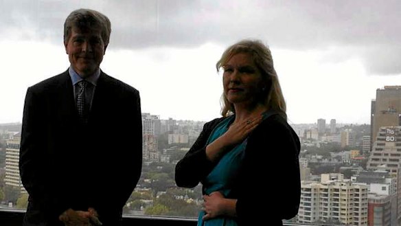 "We believe he was murdered" ... Steve and Rebecca Johnson.