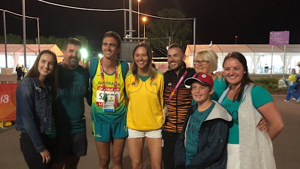 Starc with his biggest fans, minus brother Mitch, who was unable to make it.