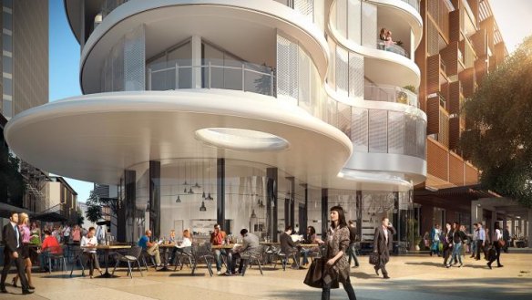 Prized location: An artist's impression of The Cloud at Barangaroo South.