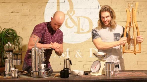 Drew Southwell and Steve Croft, the owners of new coffee subscription service Drum and Dry.