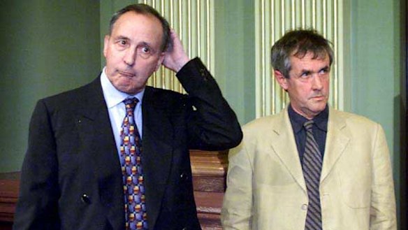 Paul Keating and Don Watson at the launch of Watson's book.