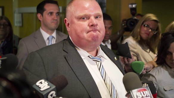 Cracks widen as frenzied media circles 'coke-smoking' mayor
