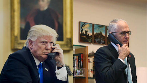 Trump and Turnbull.