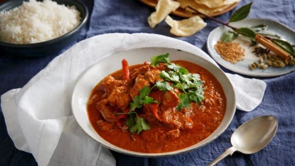 Karen Martini's butter chicken was the fourth most-viewed recipe in 2014.